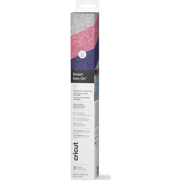 Cricut Smart Iron-On Glitter Matless Heat Transfer Vinyl. Nebula Sampl