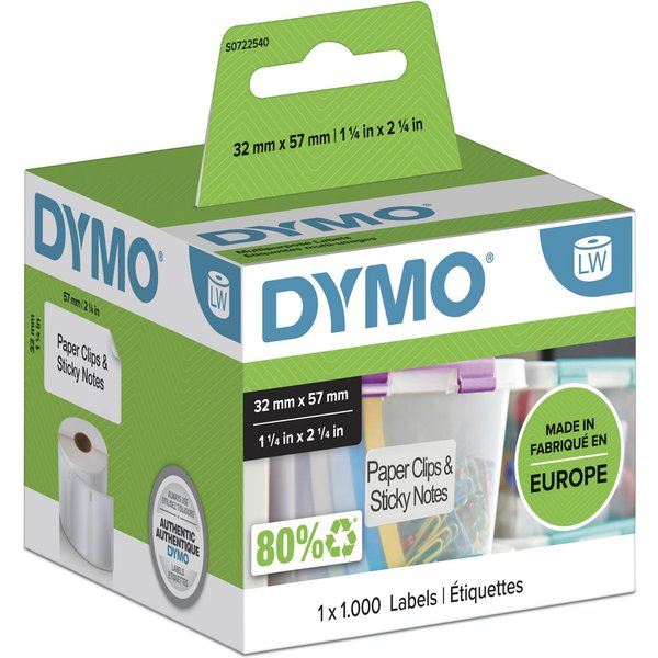 Dymo 11354/S0722540 DirectLabel-etikettes 57mm x32mm for Dymo LW 550 6