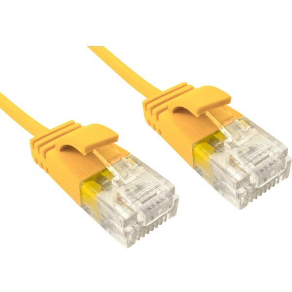 Cables Direct ERSLIM-100Y networking cable Yellow 0.5 m Cat6 U/UTP (UT