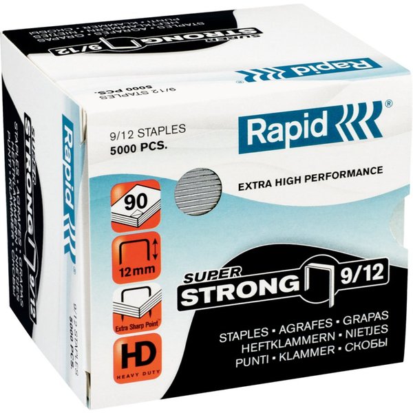Rapid Staples SuperStrong 9/12 Galvanized Box of 5000