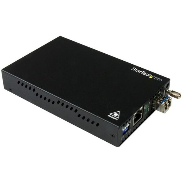 StarTech.com Gigabit Ethernet Copper-to-Fiber Media Converter - SM LC
