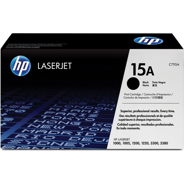 HP C7115A/15A Toner cartridge black. 2.5K pages ISO/IEC 19752 for Cano