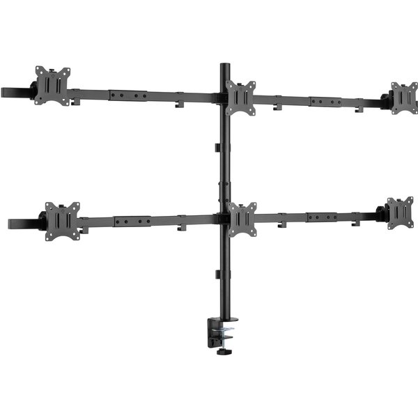 Equip 17"-32" Articulating 6 Monitor Desk Mount Bracket