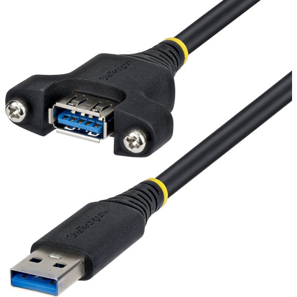 StarTech.com 2m Panel Mount USB Cable A to A. M/F. USB-A Male to Femal