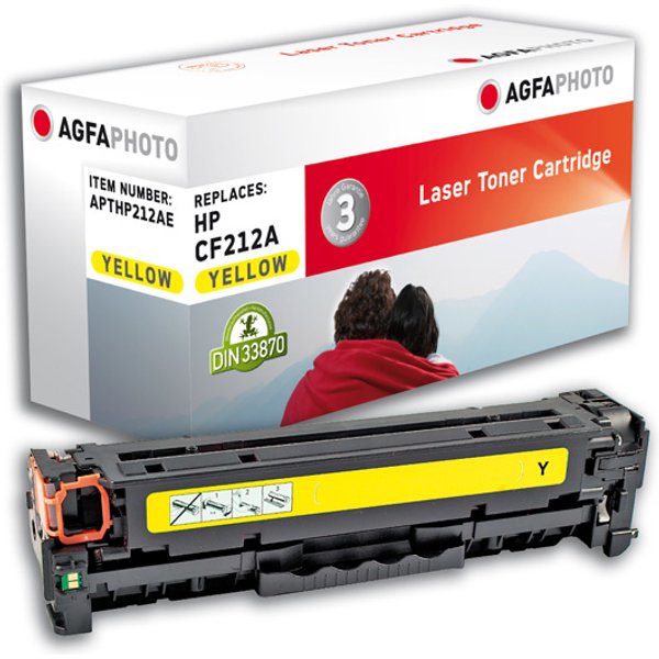 AgfaPhoto APTHP212AE toner cartridge Yellow 1 pc(s)