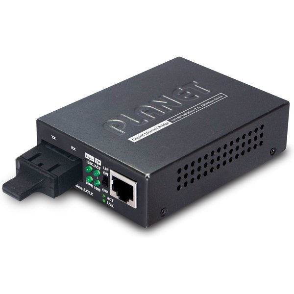 PLANET GT-802S network media converter 1000 Mbit/s 1310 nm Black