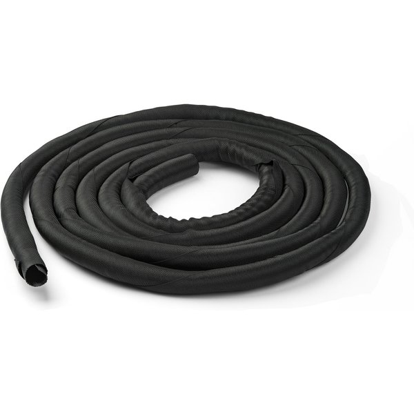 StarTech.com 15' (4.6m) Cable Management Sleeve - Flexible Coiled Cable Wrap - 1.0-1.5" dia. Expandable Sleeve - Polyester Cord Manager/Protector/Concealer - Black Trimmable Cable Organizer