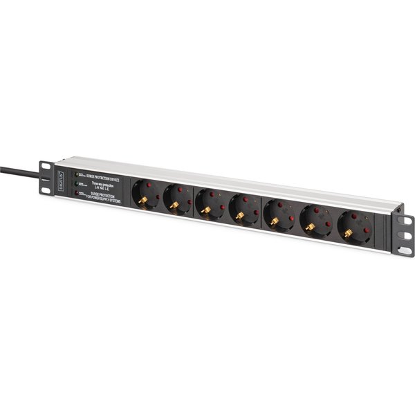 Digitus DN-95441 power distribution unit (PDU) 7 AC outlet(s) 1U Black