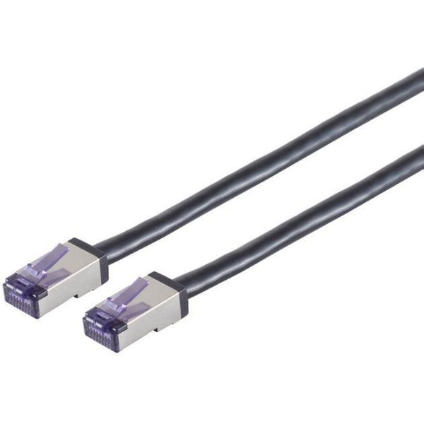 Lanview LVN-CAT6A-FLEX-1 M networking cable Black S/FTP (S-STP) Round
