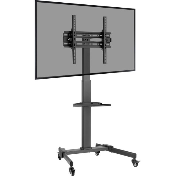 Properav Portable Tv Trolley Stand For 32"-55" Screens - Black, Black