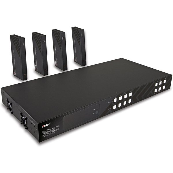 Lindy 150m Cat.6 4x4 HDMI 4K60 HDBaseT Matrix Extender