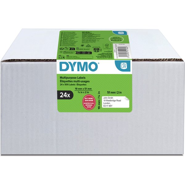 DYMO Authentic LabelWriter Small Multi-Purpose Labels | 19 mm x 51 mm
