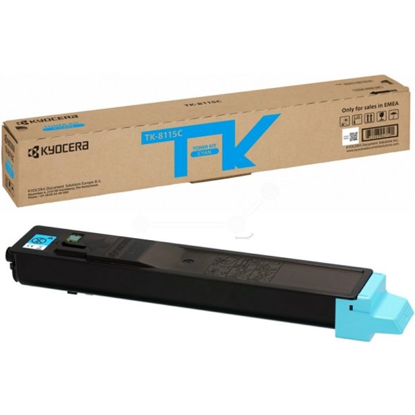 Kyocera 1T02P3CNL0/TK-8115C Toner-kit cyan. 6K pages ISO/IEC 19752 for