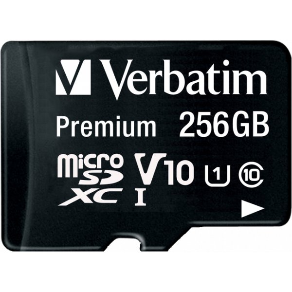 Verbatim Premium U1 256 GB MicroSDXC UHS-I Class 10