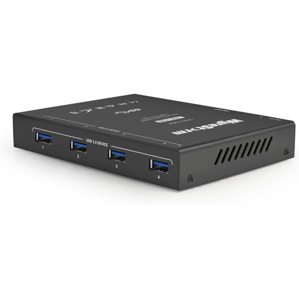 WyreStorm USBHUB4 USB 3.2 Gen 1 (3.1 Gen 1) Type-B 5000 Mbit/s Black