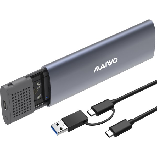 MAIWO M.2 NVME SATA SSD Enclosure Adapter Tool-Free. RTL9210B Chips. U