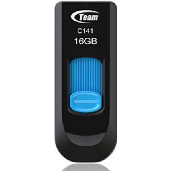 Team Group C141 USB flash drive 16 GB USB Type-A 2.0 Black. Blue