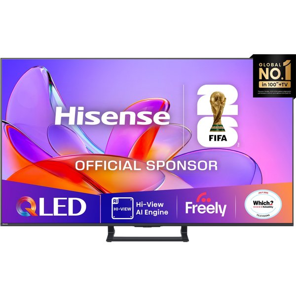 Hisense 55" A7QTUK QLED Smart AI TV with Freely