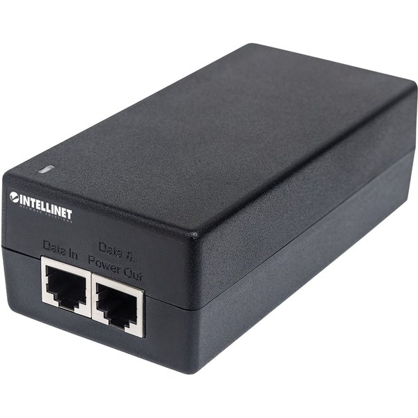 Intellinet Gigabit Ultra PoE+ Injector 1 x 60 W Port IEEE 802.3bt and IEEE 802.3at/af Compliant Plastic Housing (UK Power Cord)