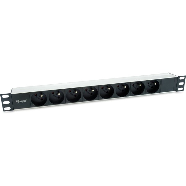 Equip 333313 power distribution unit (PDU) 8 AC outlet(s) 1U Black. Si