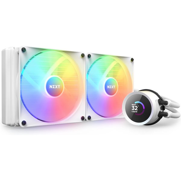 NZXT Kraken 280 RGB Processor All-in-one liquid cooler 14 cm White 1 p