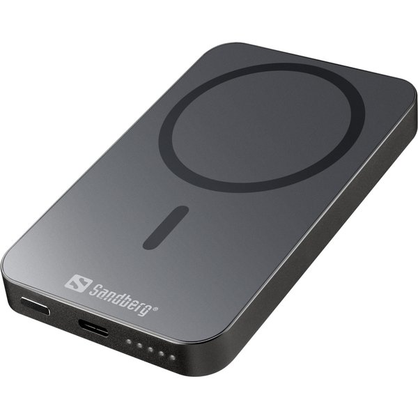 Sandberg Magnet Wireless Powerbank 5000 ALU