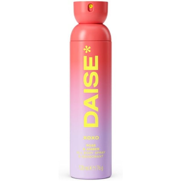 Daise All Body Spray & Deodorant Xoxo Rose & Amber 120 Ml