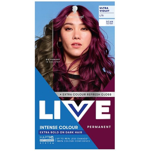 Schwarzkopf LIVE L76 Ultra Violet Permanent Hair Dye