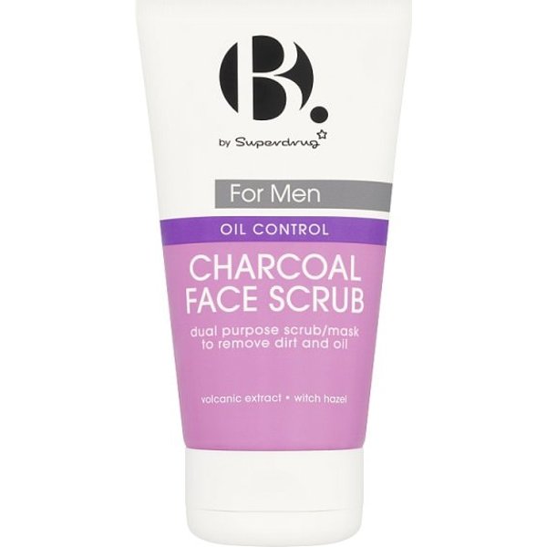 B Men Oil Control Charcoal Face Scrub 150ml