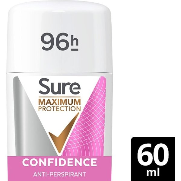 Sure for Women Deodorant Cream Stick Confidence Anti-perspirant 60ml