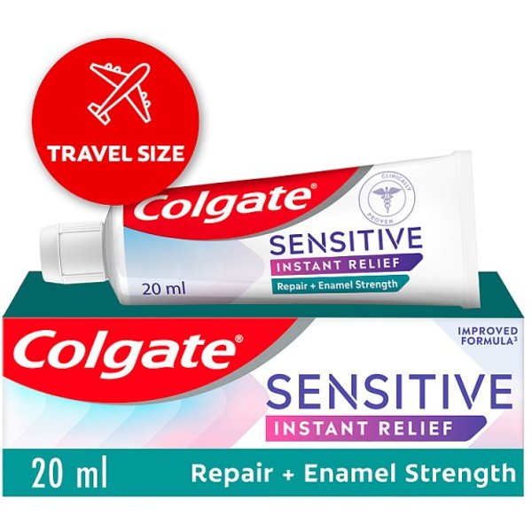 Colgate Toothpaste Sensitive Instant Relief Enamel 20Ml