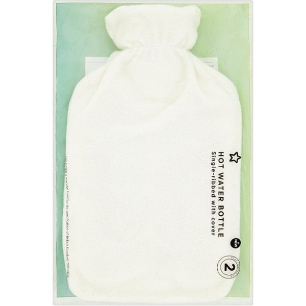 Superdrug Hot Water Bottle with Cover 1.7L