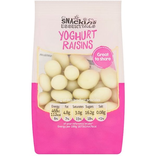 Snacking Essentials Yoghurt Coated Raisins 100G