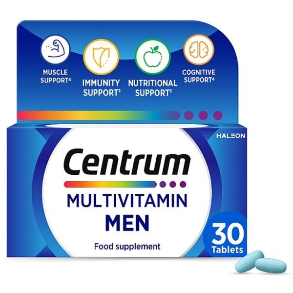 Centrum Men Multivitamins And Minerals, 30 Tablets