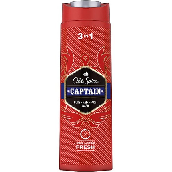 Old Spice Captain Shower Gel & Shampoo For Men 400ml