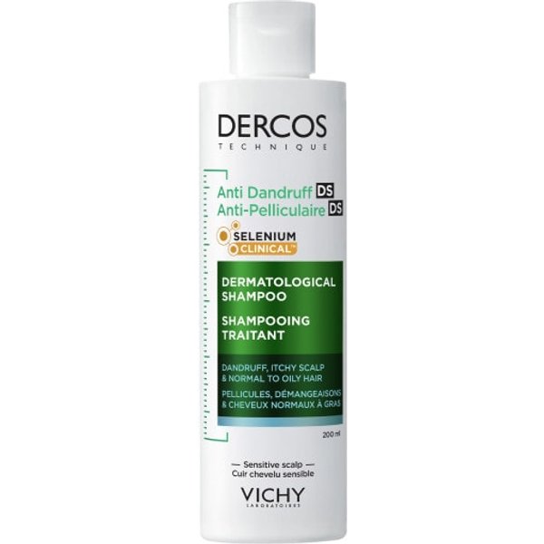 Vichy Dercos Anti-Dandruff Shampoo for Normal to Oily Hair 200ml