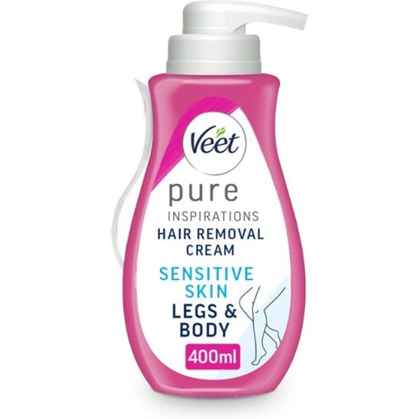 Veet Pure Hair Removal Cream Legs & Body Sensitive 400ml