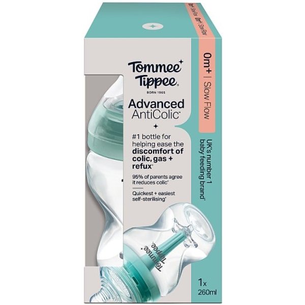 Tommee Tippee Advanced Anti-Colic Baby Bottle, 1X 260Ml
