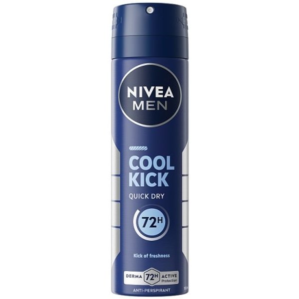 NIVEA MEN Anti-Perspirant Deodorant Spray, Cool Kick, 150ml