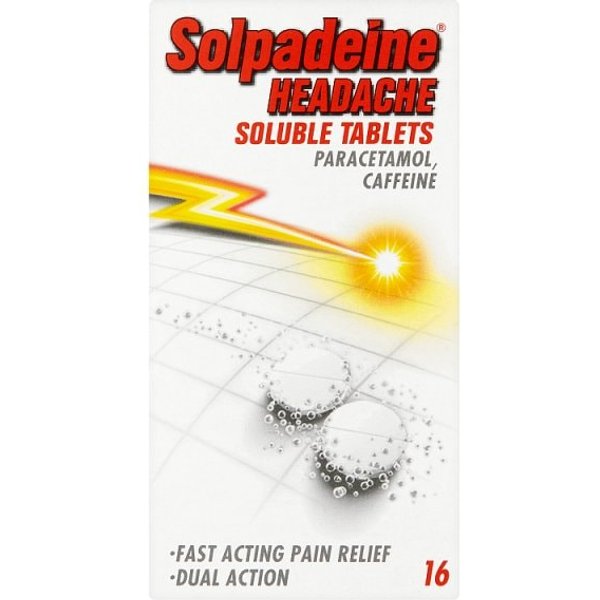 Solpadeine Headache Soluble Pain Relief Tablets 16s