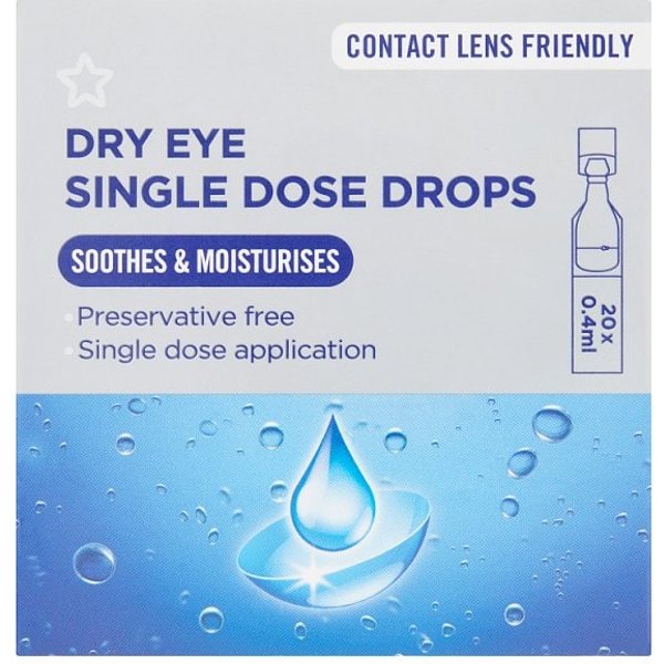 Superdrug Advanced Dry Eye Single Drops 20 x 0,35ml