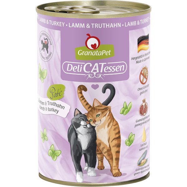 GranataPet DeliCatessen 6 x 400 g - Cordero y pavo