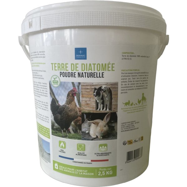2x2.5kg Demavic Diatomeeënaarde voor o.a. Dierenkooien