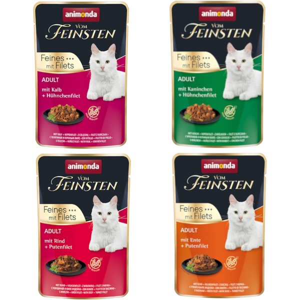 animonda Vom Feinsten Adult em saquetas 8 x 85 g - Pack económico: 32 x 85 g