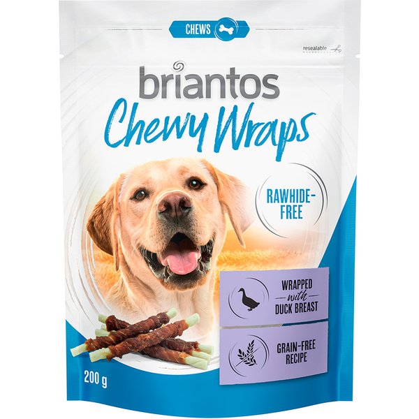 Briantos Chewy Wraps voor Honden - Eend 2 x 200g