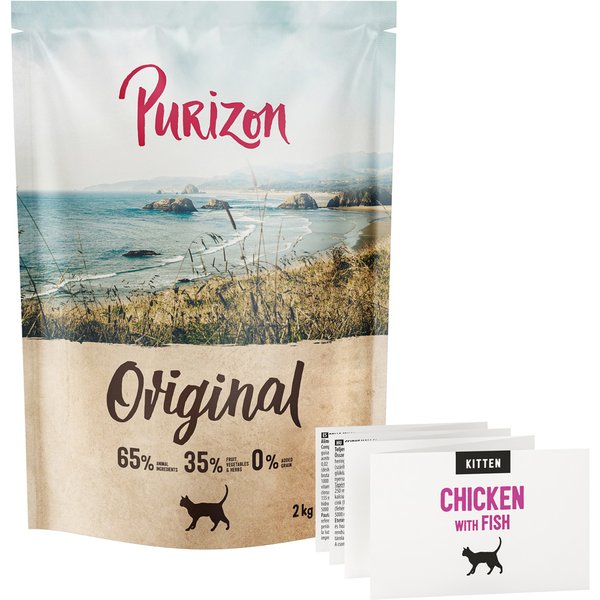 Purizon Kitten Frango e peixe - sem cereais - NOVO: 2 kg