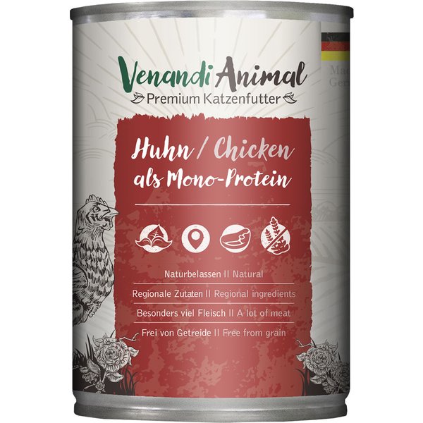 Venandi Animal Monoproteína 6 x 400 g - Pollo
