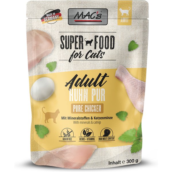 MAC´s Cat Pouch 24 x 300 g - Pack Ahorro - Pollo puro
