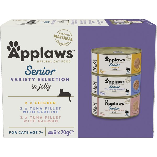 Applaws Senior 6 x 70 g - Pack misto (3 variedades)