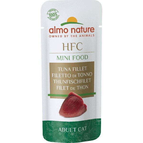 25x3g Almo Nature Green Label Mini Food Tonijnfilet Kattensnacks